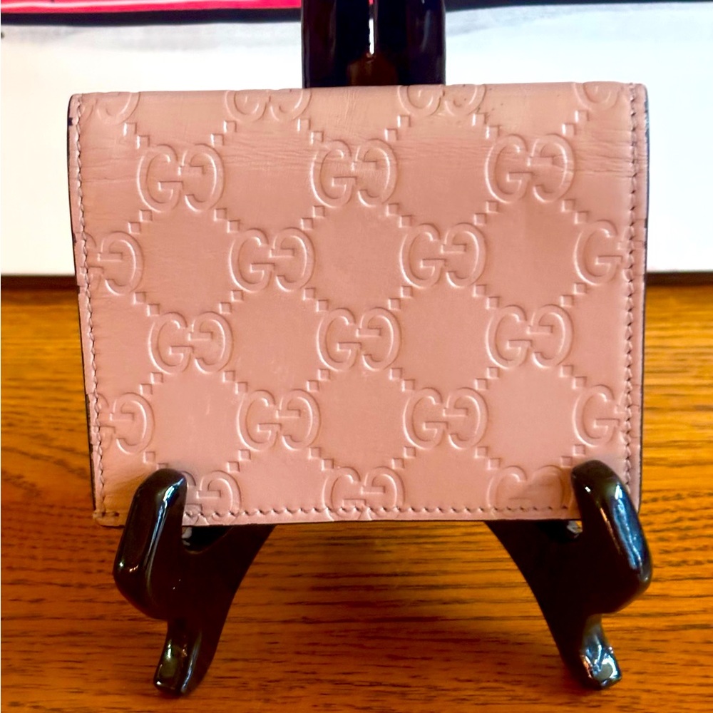 GUCCI GG GUCCISSIMA LEATHER BIFOLD WALLET includes DUSTBAG. EUC - Picture 3 of 9